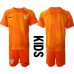 Billige Kroatien Målmand Børnetøj Udebanetrøje til baby VM 2022 Kortærmet (+ korte bukser)